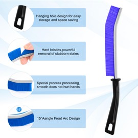 13PCS Crevice Cleaning Brush Set,Multifunctional Hard Bristle Crevice Cleaning Brush Tools for Kitchen, Bathroom, Cup,Window