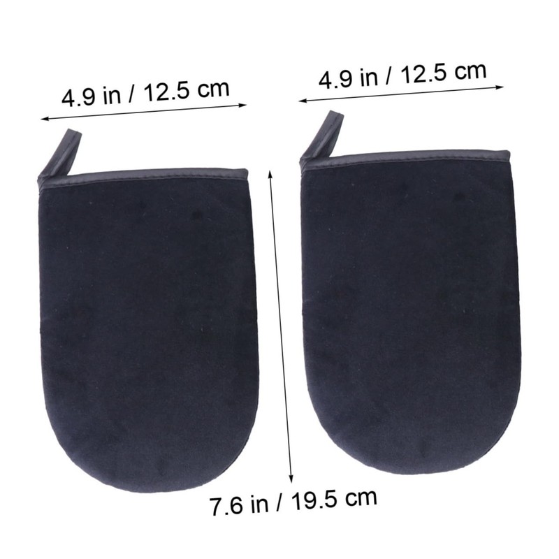 NOLITOY Self Tanning Applicator Mitts Set of 2 Black Gloves