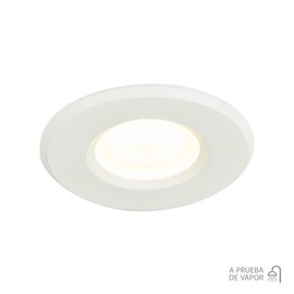 Tecnolite - Lámpara Downlight LED Empotrable 6.5 W, Luz Suave Cálida, A Prueba de Vapor, LED integrado
