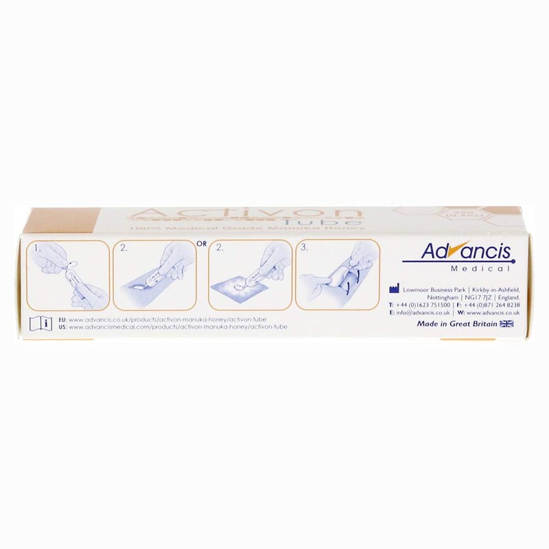 Activon Medical Grade 100% Manuka Honey Gel Tube Natural Healing