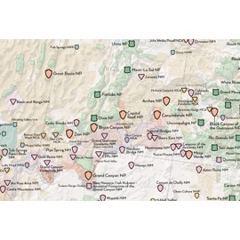 NPS x USFS x BLM x FWS Interagency Federal Lands Map 24x36 Poster: National Park, Forest, Wildlife Refuge Systems, BLM National Conservation Lands (White & Gray)