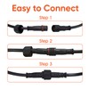 TINSUM Solar Extension Cable 5m16.4 Feet Extender Wires Cords Two