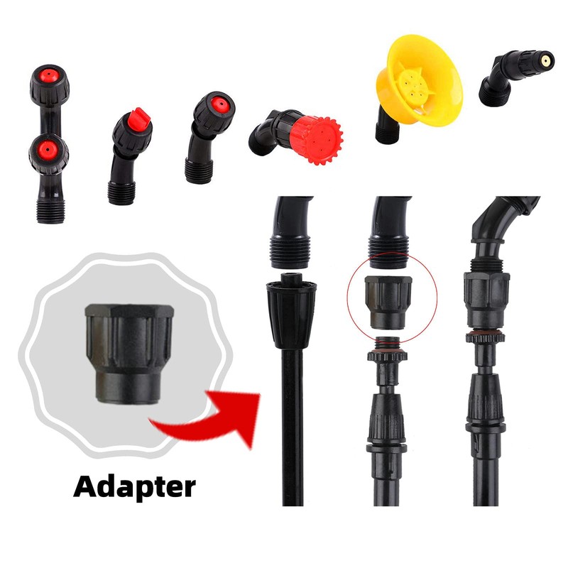 Aimela Sprayer Nozzle Tips,6 Piece Multifunctional Spray Combination,Adjustable Nozzle,Suitable For