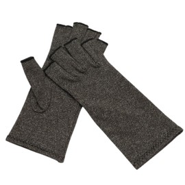 TikTrunk Hand Supporter, Compression Gloves, Finger Support, Wrist Fixed, Smartphone Operation, Soft Master Supervision, Washable, Unisex, For Both Hands, Gray, L Size