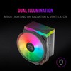 MARSGAMING MCPU44, Dual ARGB CPU Heatsink, 4 Heatpipes HCT, TDP