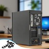 20 PCS Black PC Case Screws Cases Computer Case Thumb