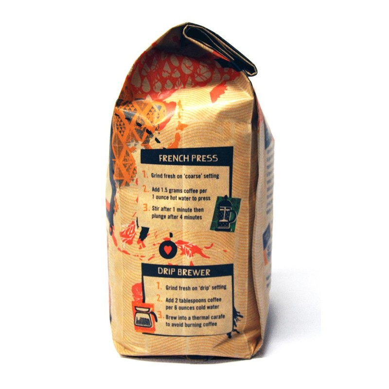 Mother Earth Coffee Organic Medium Roast Blend Whole Bean 32