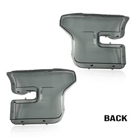 CHEDA Headlights Headlamps Cover Replacement Compatible with 2015 2016 2017 Ford F150 Left&Right Side 1 Pair (Smokey)