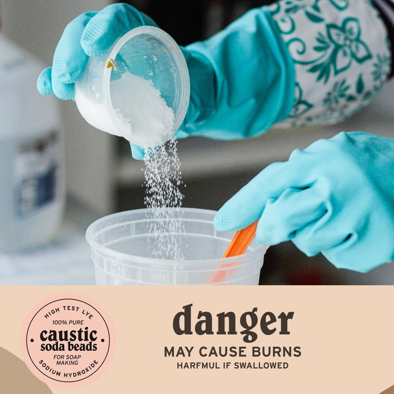 Caustic Soda Beads for Soap Making - 10 Lbs -