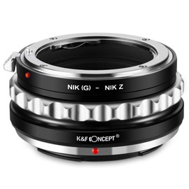 K&F CONCEPT G-NIK Z Mount Adapter Lens Ring, Compatible with Nikon Z 7 and Ring, Compatible with Nikon G/F/AI/D Lenses on Nik Z 6 Full Frame SLR Cameras