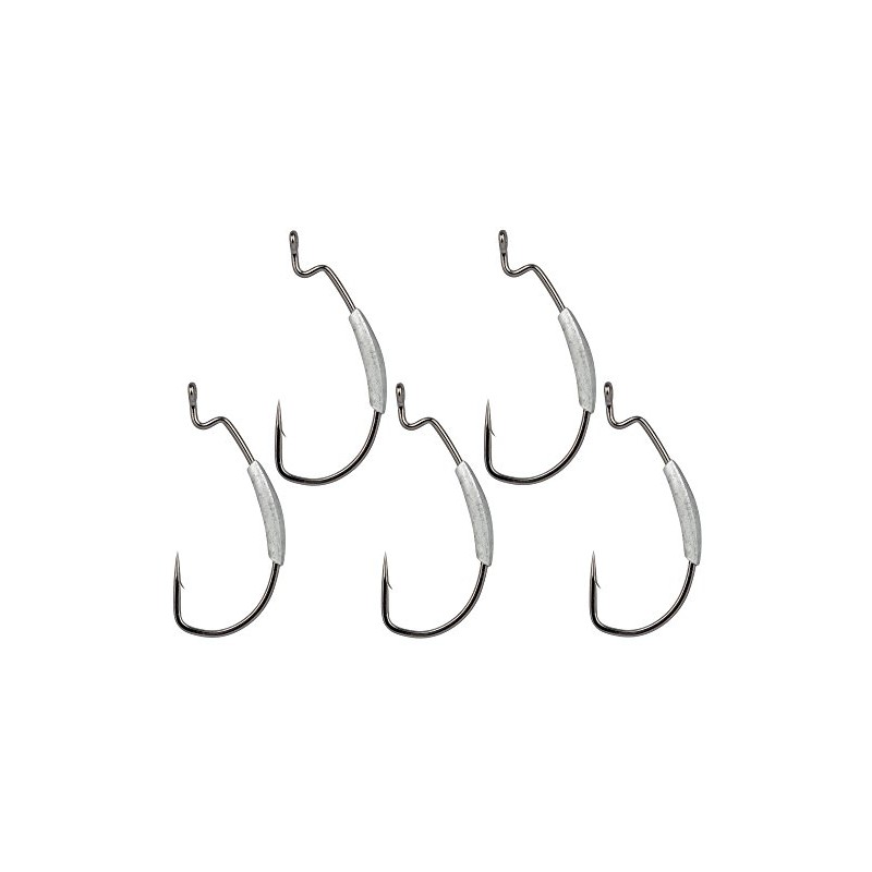 Gamakatsu Weighted Superline Offset EWG – Offset Hooks with Weight