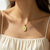 RZKING Saint Christopher Necklace for Women St Christopher Medal Jewelry
