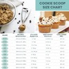 Cookie Scoop, 18/8 Stainless Steel Cookie Scooper, Cookie Scoops for