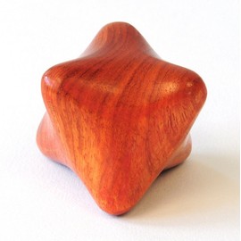 Massage wooden prism smooth hardwood for trigger point massage
