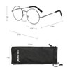 EYE ZOOM Metal Frame Round Reading Glasses with Spring Hinge