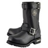 Milwaukee Leather Men's Black 11-Inch Classic Engineer Motorcycle Leather Boots