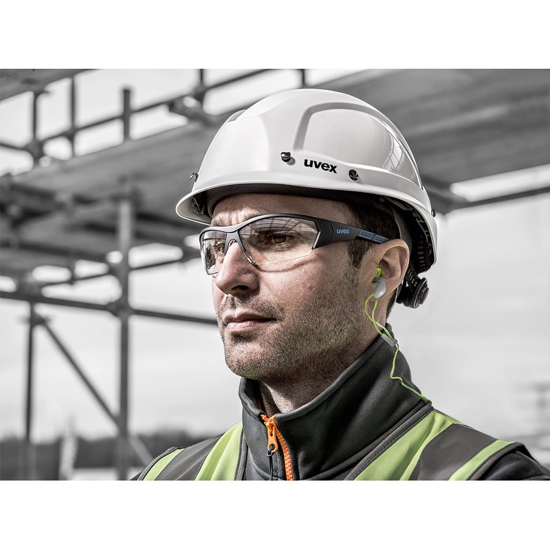 Uvex uvex9194175 i-works safety glasses, blue / clear