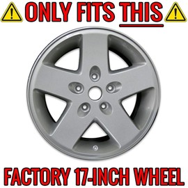 Upgrade Your Auto 17" Matte Black Wheel Skins (Set of 4) for Jeep Wrangler 2007-2017