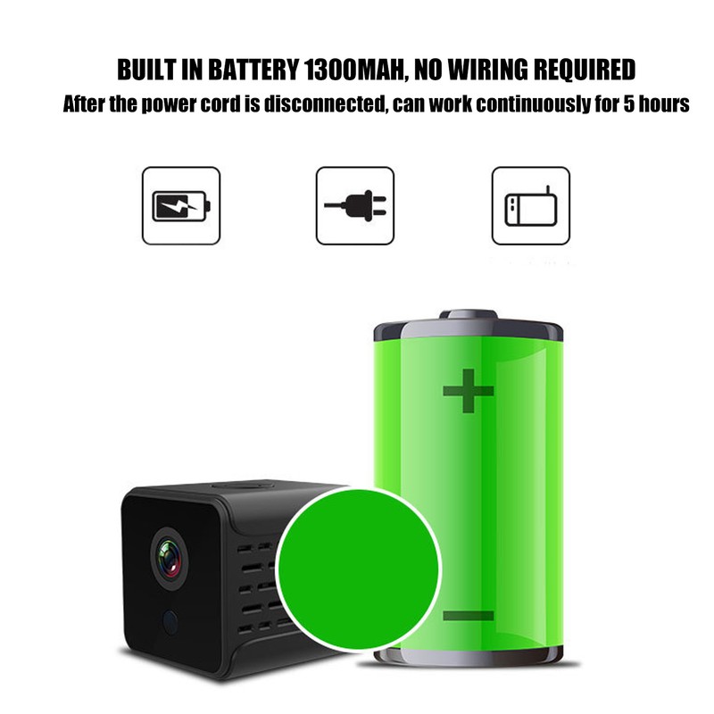 Mini Wireless Camera 1080P Night Vision Motion Detection Camera with