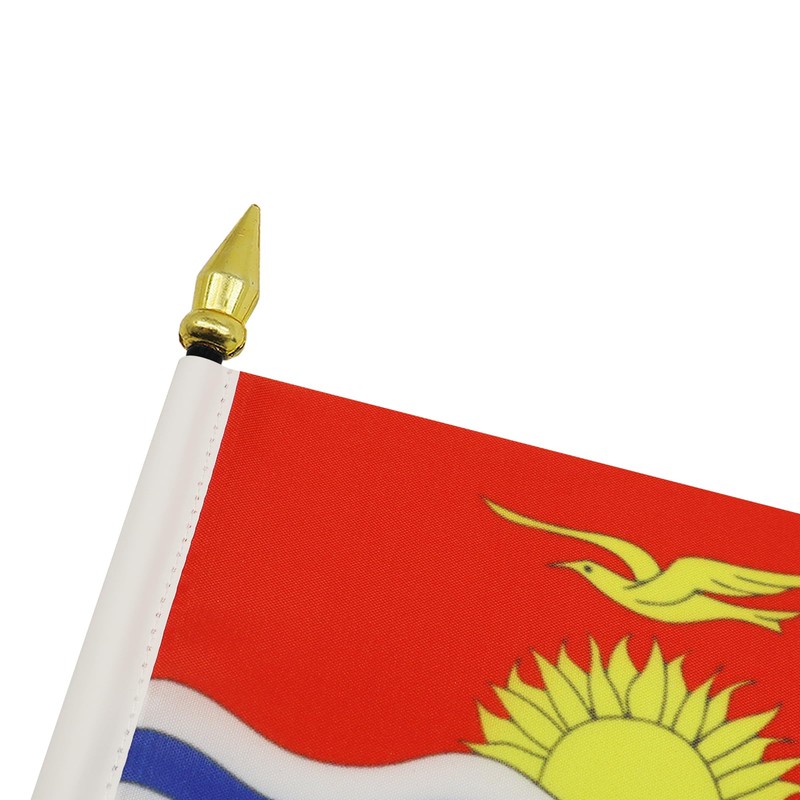 Kiribati Table Flag 4'' x 6'' - Kiribati Desk Flag
