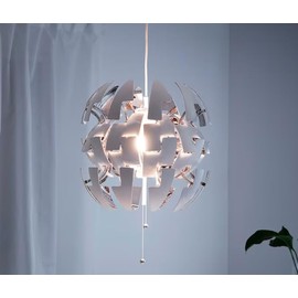 Ikea Ps 2014 Pendant Lamp, White, Silver Color 003.114.98