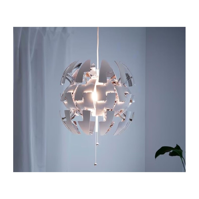 Ikea Ps 2014 Pendant Lamp, White, Silver Color 003.114.98