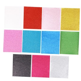 COHEALI 11pcs A4 Glitter Sequins Fabric Pu Leather for DIY Projects Jewelry Purses More