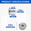 FMhotu Combo Sidewalk Screws Bolts, 304 Stainless Steel Hurricane Shutter