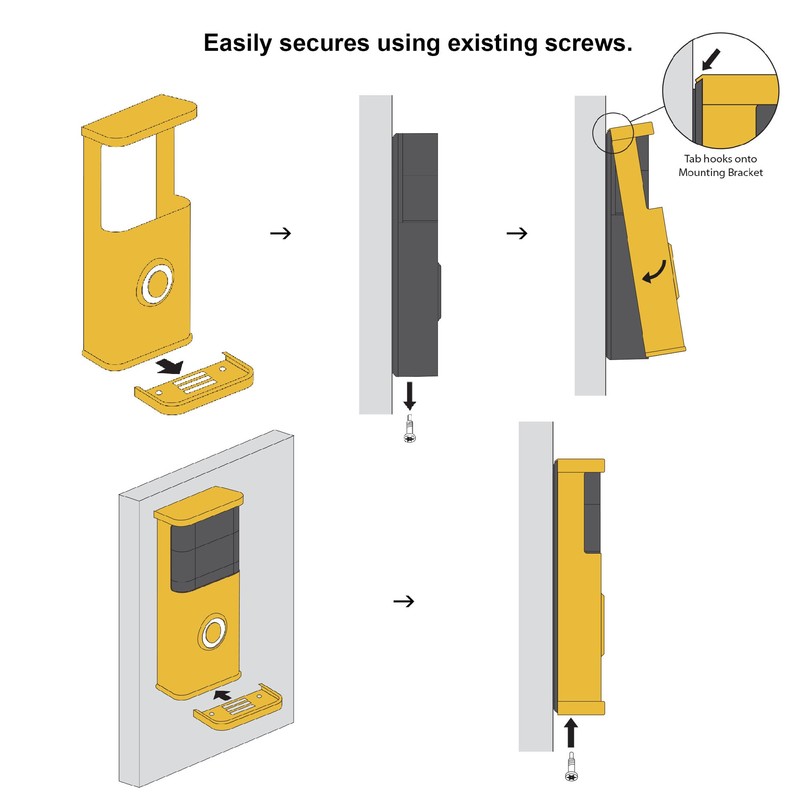 Traditional Video Doorbell Cover (Ring 2nd Generation Compatible) (High Polished