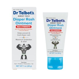 Dr. Talbot's Maximum Strength Diaper Rash Ointment - 1 oz - Zinc Oxide Skin Protectant with Peruvian Balsam - Treats and Prevents Rash