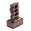 Alpine Corporation TT8002 Indoor/Outdoor Tabletop Stacked Rocks Eternity Fountain, Modern