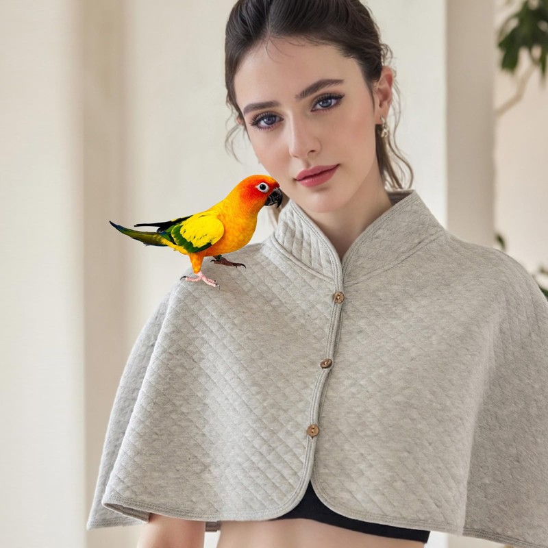 Parrot Anti-Scratch Shoulder Protector - Reusable Bird Diaper & Soft