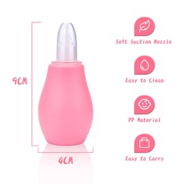 Baby Healthcare and Grooming Kit, Baby Safety Set Newborn Nursery Health Care Set with Hair Brush Scale Measuring Spoon Nail Clippers (Pink 17 in 1)