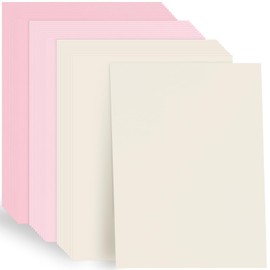 Whaline 30 Sheet 8.5 x 11 Inch Card Stock Paper Pink Cardstock Paper Assorted 3 Solid Colors Core Scrapbook Crafts Paper for Print DIY Art Making School Office Home Supplies, 65lb