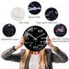 VIKMARI Glass Wall Clock 12 Inch Math Teaching Style Clock