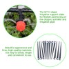Irrigation Drip Support Stakes, 100 Pcs 1/4 Inch Tubing Hose