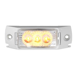 GG Grand General 77891 Amber/Clear LED Light (S. Rectangle Spyder Rail Rim)