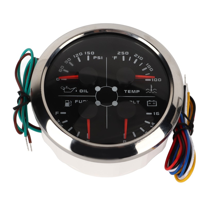 4in1 85mm Guage Multifunction Fuel Level Oil Pressure Water Temp