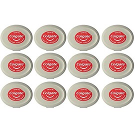 Colgate Total Dental Floss, Mint Flavor, Small Travel Size 3 Yards (2.7 Meters) - Pack of 12