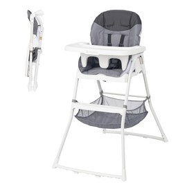 Baby Trend Flat Fold High Chair, Stellar Grey