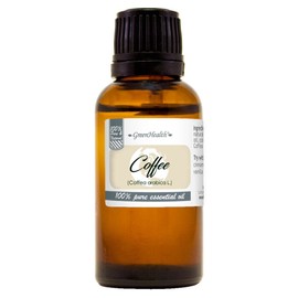 GreenHealth Coffee Essential Oil - 1 fl oz - Amber Glass Bottle w/ Euro Dropper GreenHealth