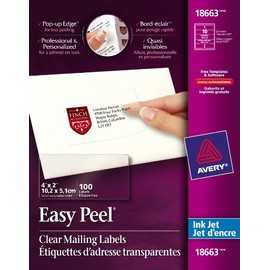 AVE18663 - Avery Easy Peel Mailing Labels For Inkjet Printers