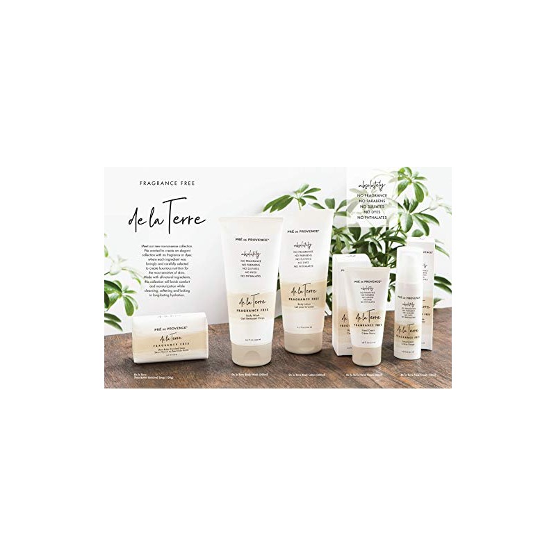 DE LA TERRE Natural Fragrance Free Cream, Face, Unscented, 1.6