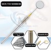 MuskalMed 5 PC Dental Mouth Mirror #5 Front Surface Rhodium