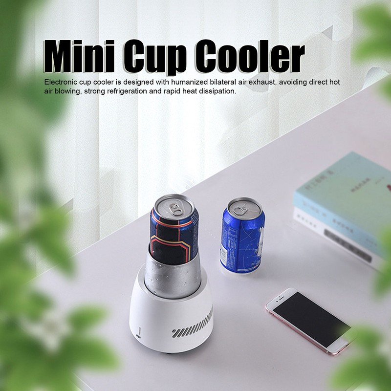 Portable Mini Cooling Cup 350ml Electric Summer Drink Cooler for