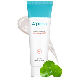A'PIEU A'PIEU MADECASSOSIDE TETRASOME CICA CREAM 4.06 Fl oz / 120ml - Upgraded Absorption, Enhanced Skin Barrier, Calming Effects - Centella Asiatica, Asiaticoside, Asiatic Acid