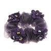 Ladies Girls Chiffon Beaded Floral Elastic Tie (No Flower Baby