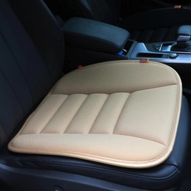RaoRanDang Car Seat Cushion Pad for Home Use Car Driver Seat Office Chair Memory Foam Seat Cushion(Khaki)
