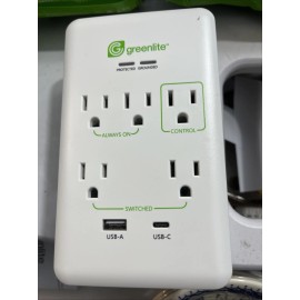 Greenlite Tier 1 Advanced Power Strip-5 Outlets with USB-A,C Ports