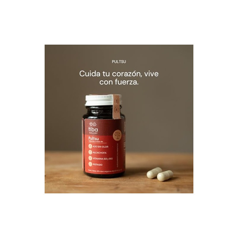 Suplemento Cardiovascular Potasio y Ajo TRIO PULTSU TIBA SALUD
